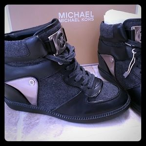 Sales! Michael kors high top hidden wedges sneaker